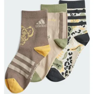 Adidas Disney Der König der Löwen 3er-Pack Socken Simple Brown / Chalk White / Wonder Beige 34-36