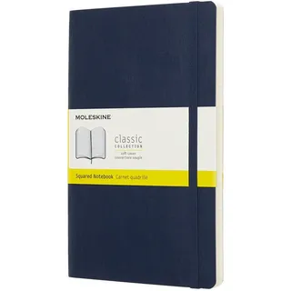 Moleskine Notizbuch A5 kariert Saphir