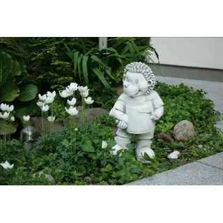 JVmoebel Skulptur Igel aus Stein für Garten und Terrasse, dekorative Figur, Made in Europa weiß