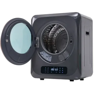 Wäschetrockner Wandmontage 3/4kg 850W mit UV-Desinfektion, 6 Programmen, Überhitzungsschutz – energieeffizient und leise, Grau