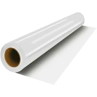 DTF Transferfolien-Rolle, 30 cm (B) x 100 m (L), doppelseitig, matt, Kalt- und Heißabziehpapier, PreTreat PET-Transferpapier für Drucker, Direktdruck auf dunklen und hellen T-Shirts, Textil (0,08 mm