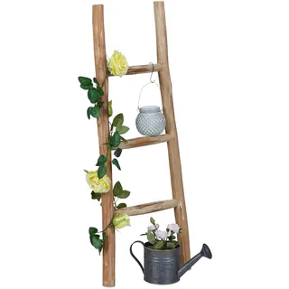 Relaxdays Dekoleiter, Kastanienholz L