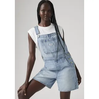 Levi's Latzhose LEVI'S "UTILITY SHORTALL", Damen, Gr. L (40), N-Gr, summer job, Web, Obermaterial: 100% Baumwolle, unifarben, relaxed fit ca. Mitte Oberschenkel, Hosen, Sommerhose im Five-Pocket Style