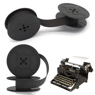 2 Stück Schreibmaschinenband, Nylon Farbband Schreibmaschine für Modellen DIN 2103 32755 und Andere Alte Schreibmaschinen, Klare und Präzise Druckergebnisse, Schwarz