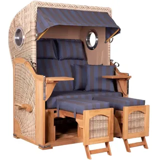 Strandkorb Düne Bullauge Teak PE Shell Dessin 582
