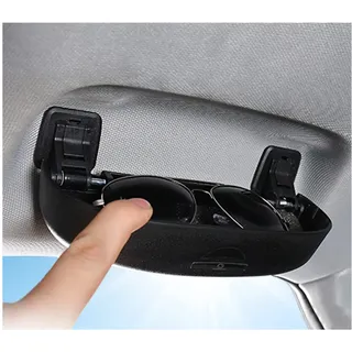 BIXUAN Sonnenbrillenhalter Brillenetui kompatibel mit Seat Leon mk4 KL Cupra Terramar/Cupra Formentor 2018-2024 2025 Brillenhalter Aufbewahrungsbox Organizer Terramar 2025 Zubehör (Schwarz)
