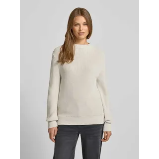 Strickpullover mit Rundhalsausschnitt, Ecru, 42