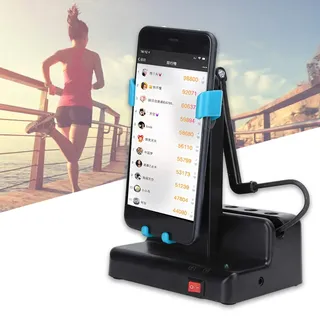 KUIDAMOS Schrittzähler für Handy schrittzähler Schritte automatisch verdienen Phone Shaker Swing-Bewegung Automatisch, Handyschaukel mit Verstellbarer Stegräknare