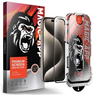 PROTECTORKING 3x Panzerglas für iPhone 11 3D Klar Magic App echtes Tempered X Gorillaglas Displayschutz Schutzglas Schutzfolie Panzerfolie Screen Protector