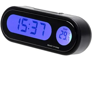 Auto Uhr, Tragbare Mini LCD Digitaluhr Tisch Mehrzweck Auto Armaturenbrett Schreibtisch Elektronische Uhr mit Kalenderanzeige, Autouhr für Auto, Armaturenbrett, Zuhause, Schreibtisch, Büro