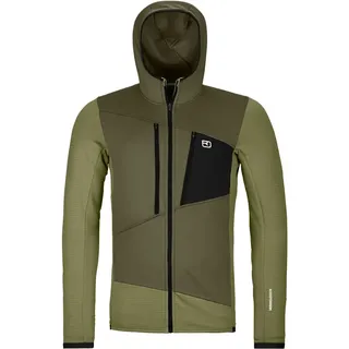 Ortovox Fleece Grid Hoody Oliv L