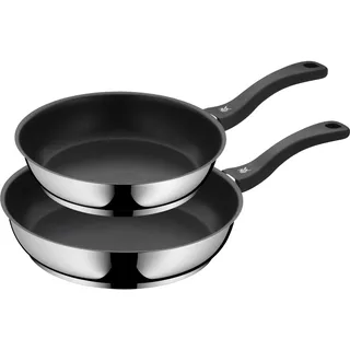 2-tlg. 24 cm + 28 cm edelstahl