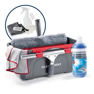 Clean Maxx CLEANmaxx Fensterreiniger Set Professional, grau/rot