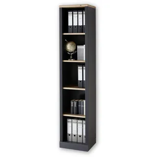 Stella Trading JASMIN Aktenregal 43 x 204 x 38 cm grau