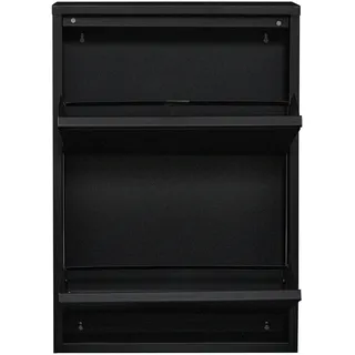 [en.casa] Sokndal 50 x 71 x 15 cm schwarz / schwarz