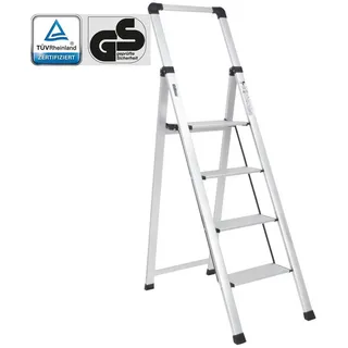 Trutzholm Alu Trittleiter Klapptrittleiter 4 Stufen