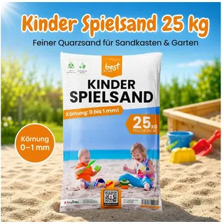 Best for Kids Spielsand Spielsand – Quarzsand für Sandkästen, dekorativ, sauber und hygienisch, TOP Qualität beige