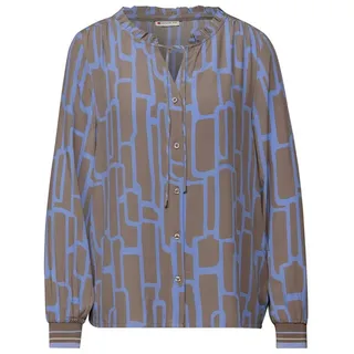 STREET ONE Damen Gemusterte Tunika mit Tape - 38