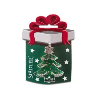 Städter Tannenbaum mit Stern 6 cm auf Karte