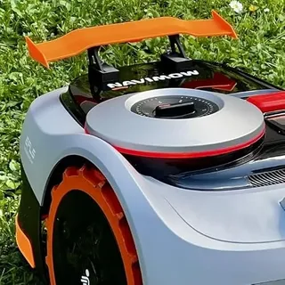 BF3D Spoiler-Bausatz kompatibel mit Segway Navimow i-, X- und H-Serie | 25 cm | Abnehmbarer Heckspoiler | inklusive Klebepads und Edelstahlschrauben | Orange