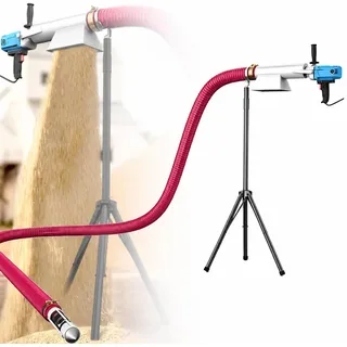 Flexible Getreideförderschnecke 2800 W, Tragbarer Schneckenförderer 2M | Förderleistung 220–440 Lb/Min, Getreide, Futtermittel, Sand, Zement Und Trockenpulver, Manganstahlspirale