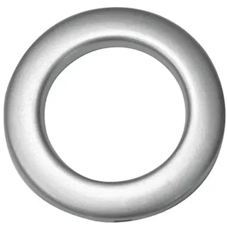 GARDINIA Stoffösen Silber matt 10 St.