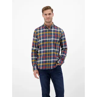 Lerros Karo-Flanellhemd, smart und lässig", - classic navy, - XXXL