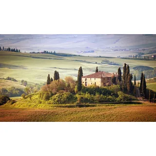 5D-Diamantgemälde zum Selbermachen, Italien, Toskana, Sommer, Landschaft, Diamant-Stickerei, Heim-/Hochzeitsdekoration, 50 x 60 cm