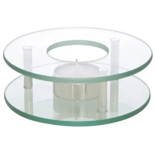 Testrut AXENTIA Stövchen Chrom/Glas 125 mm rund