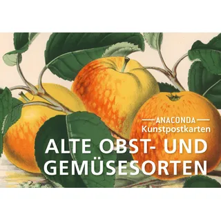 Anaconda Postkarten-Set Alte Obst- und Gemüsesorten