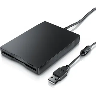 CSL Diskettenlaufwerk Externes USB Diskettenlaufwerk FDD 1,44MB (3,5) geeignet für PC