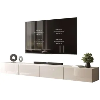 lookway Carmen TV-Lowboard 250 cm Beige Holzwerkstoff