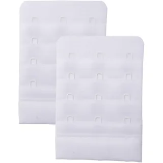 Skin Wrap Accessories BH Verlängerung 2er-Set BH Verschluss Erweiterung Bra Extender BH Verschluss Verlängerung 1er, 2er oder 3er Haken in Schwarz Weiß Haut - Einheitsgröße
