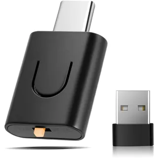 Wvoillty USB C aptX 5.4 Bluetooth Audio Adapter für PS5/PS5 Pro/Switch/PC/Laptop Plug & Play Wireless Dongle mit Freisprechfunktion