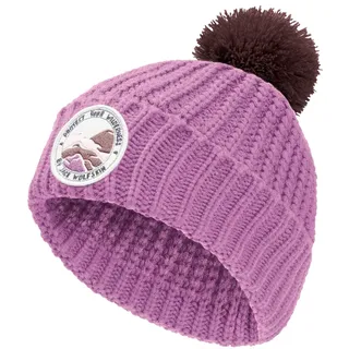 Jack Wolfskin Pompom Badge Beanie lila S