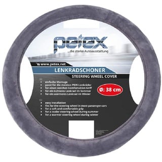 PETEX Design 1108 Lenkradbezug Silber 36 - 38cm