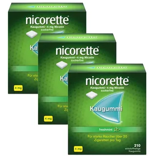 Nicorette Freshmint 4 mg Kaugummi 3 x 210 St.