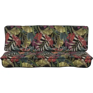 PATIO Hollywoodschaukel Auflage 150 cm Latina Bankauflage 2 teilig Sitzpolster Rückenlehne gesteppt Volant vorne