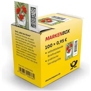 DEUTSCHE P0ST 100x 0,95€ Briefmarken selbstklebend, für Standardbriefe bis 20g & Postkarten