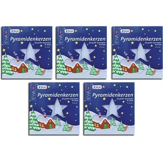 Ewa-Jeka Pyramidenkerzen 17x100 mm (90 Stück, Weiß)