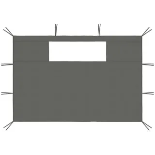 vidaXL Pavillon-Seitenwände mit Fenstern 2 Stk. Anthrazit