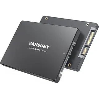 Vansuny Intern SSD 512GB 2.5 Zoll SATA III 6 Gb/s SSD Festplatte Intern 512GB 3D TLC NAND-Technologie zum Aufrüsten von PC/Laptop Speicher und Speicher für IT-Profis/Ersteller/Unternehmen