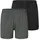 Boxershorts unifarben Schwarz Weiß 14