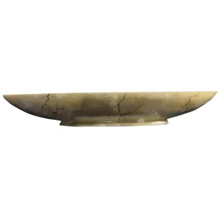 JVmoebel Skulptur Boot Schale Antik Stil Vasen Designer XXL Schalen Teller Deko, Made in Europa goldfarben