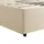 120 x 200 cm Beige mit Matratze H3