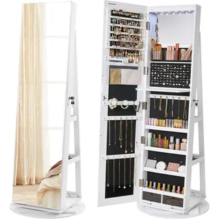 Songmics Schmuckschrank mit Spiegel,