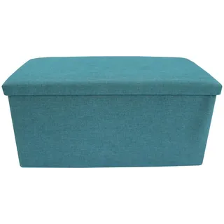 Mobili Rebecca Sitzhocker 37 x 76 x 38 cm Hellblau/Türkis