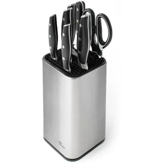 Joeji's Kitchen Universal Messerblock unbestückt Edelstahl Schwarz
