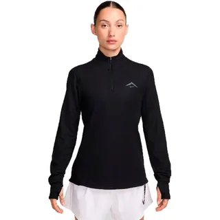 Nike Trail Dri-FIT Mid Layer 1/2-Zip Laufshirt Damen 010 black/black XS
