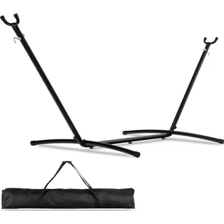di volio Outdoor Hängemattengestell - Gestell für Hängematten aus Metall, sehr stabil, bis 250 kg belastbar inkl. Tragetasche - Schwarz